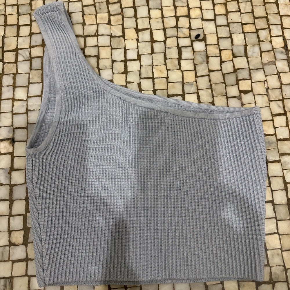 Aritzia Babaton Sculpted Knjt One Should Cropped Top